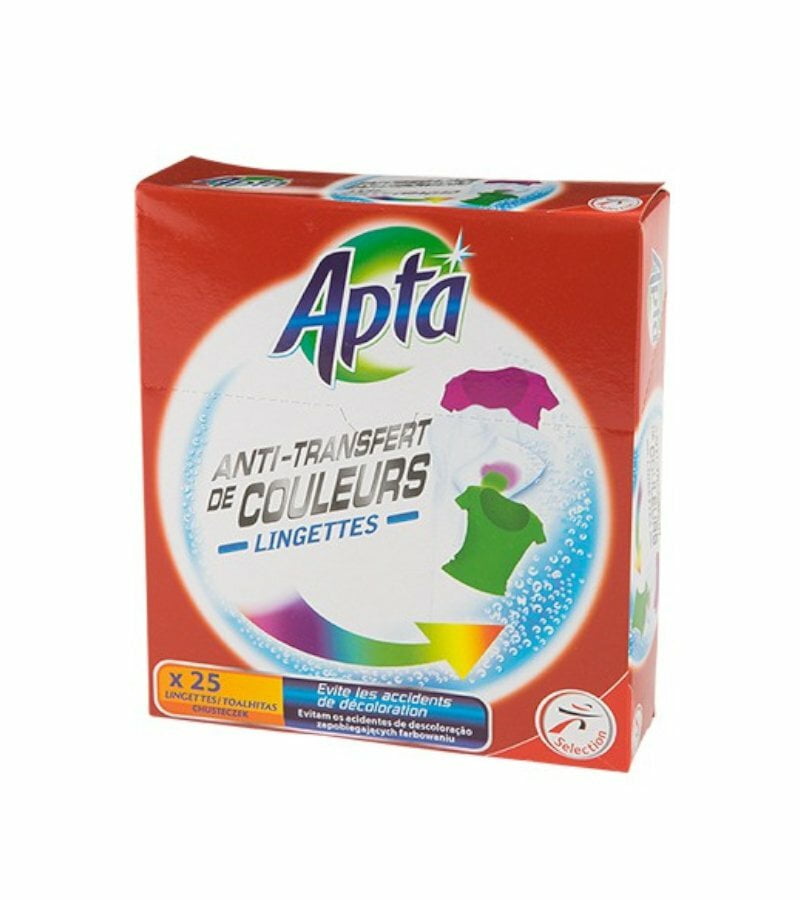 Lingettes anti-transfert de couleur boites de 25 APTA - KIBO