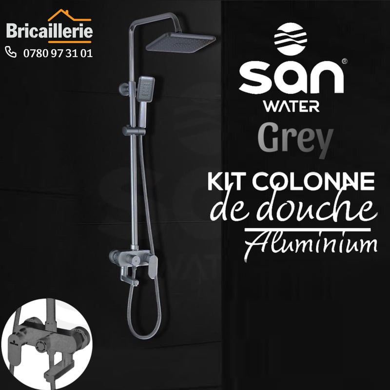 Kit colonne de douche Aluminium - Bricaillerie