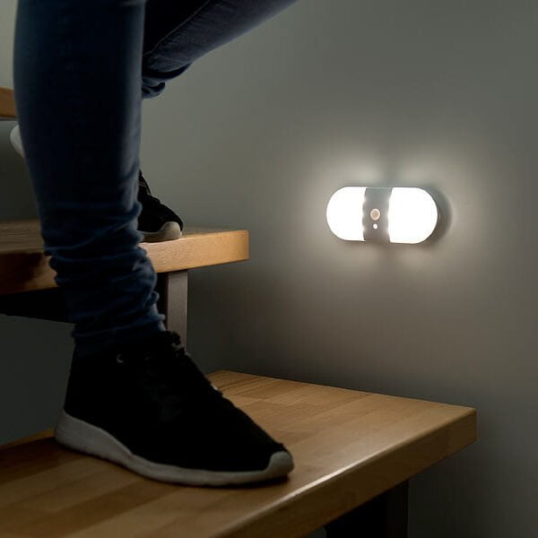 Applique Murale LED sans Fil, Détection Mouvement et Lumière