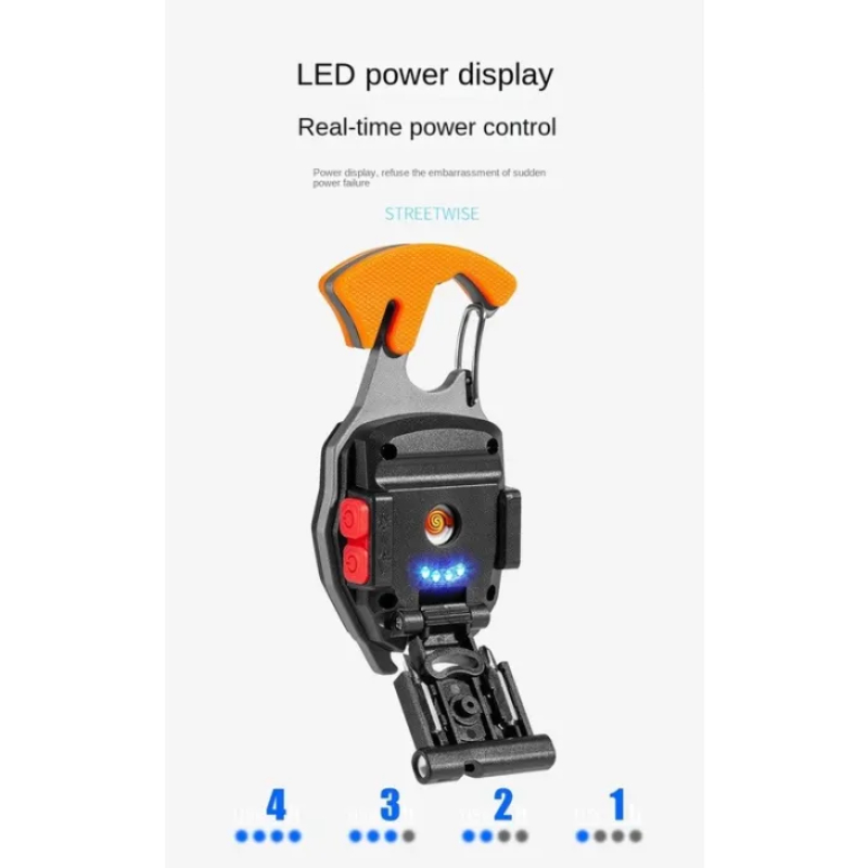 Lampe de travail Rechargeable COB multifonction - Bricaillerie