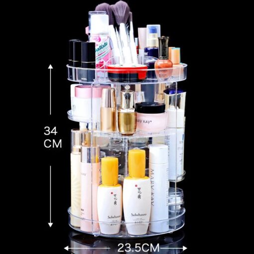 Boîte de rangement de maquillage rotative à 360 degrés – Image 4