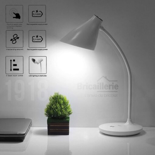 Lampe LED bureau tactile avec 3 Modes de Couleurs