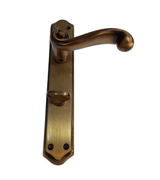 Ensemble poignées de porte WC Oscalar Ruzgar Bronze axe 70mm Turque – Image 2