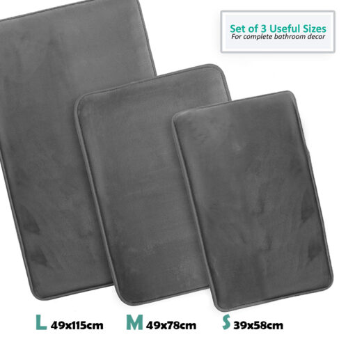 Tapis en velours et mousse à mémoire 3pcs – Image 5