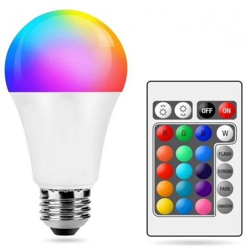 Lampe LED RGB avec télécommande