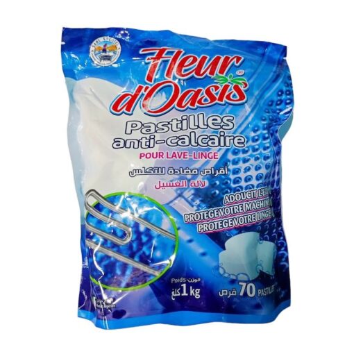 Anti calcaire lave linge Fleur D'Oasis 70 pastilles