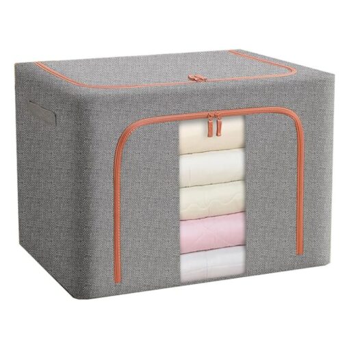 Mallette de rangement pliable en tissu simple – Image 2