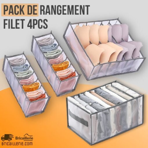 Pack de rangement filet 4pcs