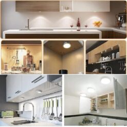 Alternative view of 3 Spots LED sans fil télécommandées rechargeable