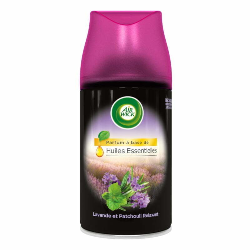 AIR WICK RECHARGE FRESHMATIC HUILES ESSENTIELLES RECHARGE LAVANDE ET PATCHOULI