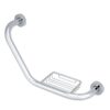 Barre d'appui avec porte savon inox