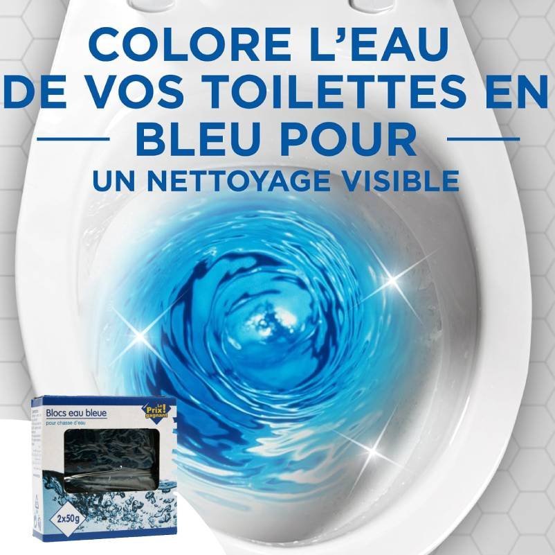 Bloc WC eau bleue pour chasse d eau - 2 blocs – Image 2