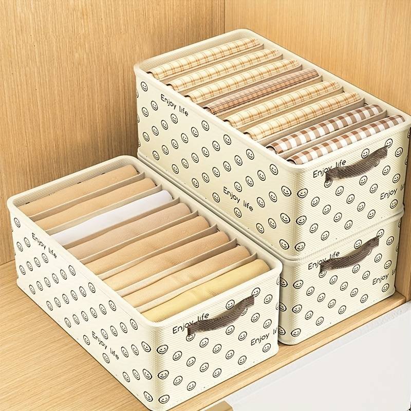 Boite Rangement Pour pantalon 8 compartiments SMILE