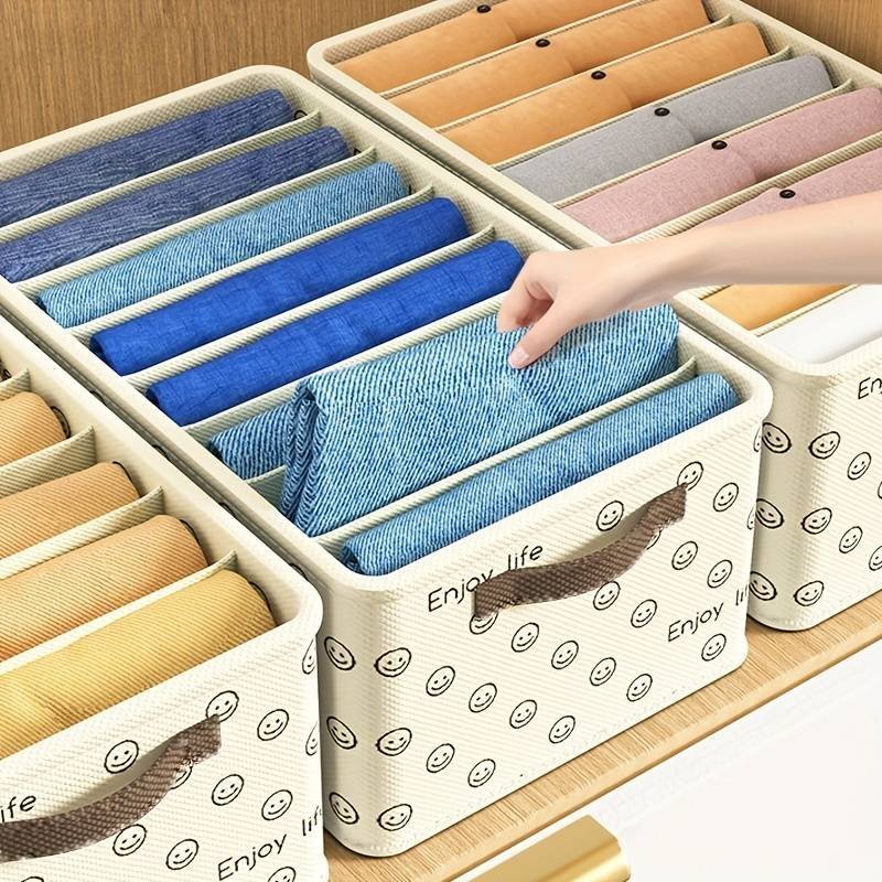 Boite Rangement Pour pantalon 8 compartiments SMILE – Image 2