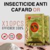 10 SACHETS INSECTICIDE ANTI CAFARD OR
