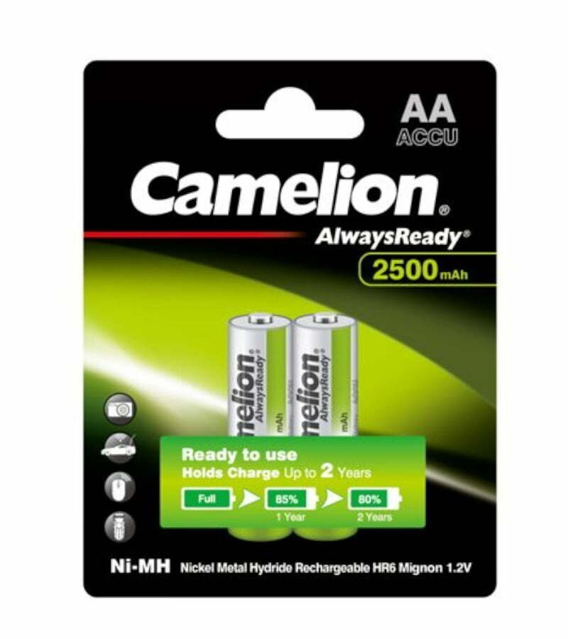 Piles rechargeable Camelion AlwaysReady R6 AA 2500 mAh
