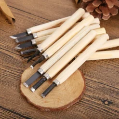 Ciseaux de sculpture en bois X8PCS – Image 3