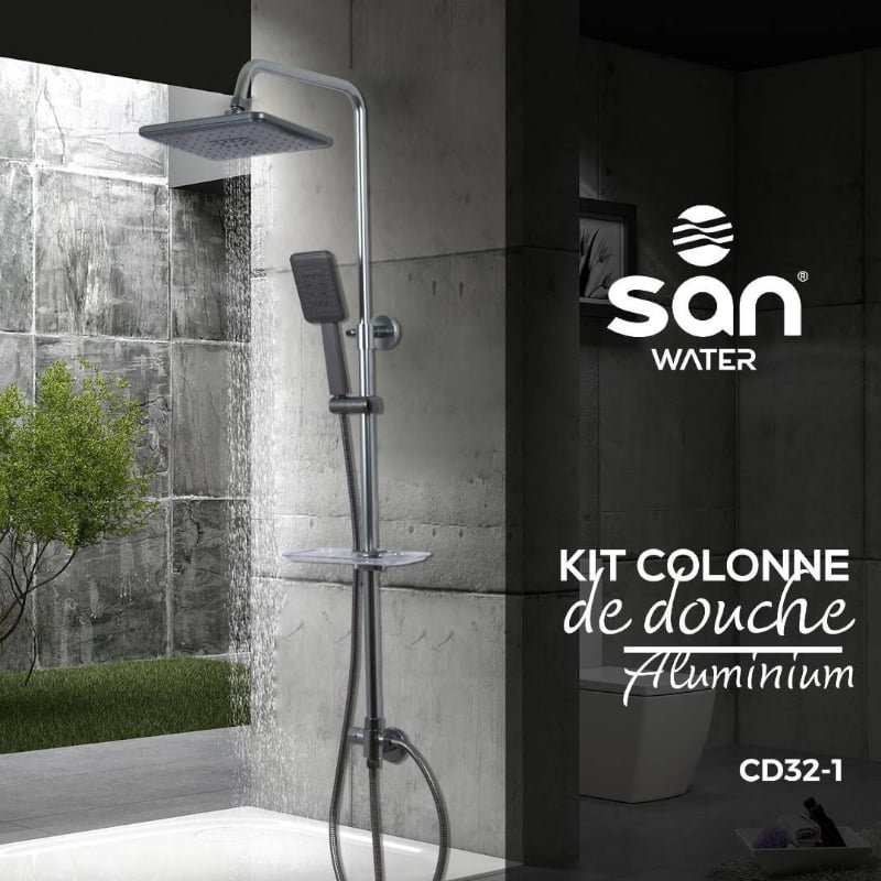 Kit colonne de douche Aluminium