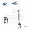Colonne de douche avec mitigeur Aluminium
