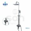 Colonne de douche avec mitigeur Aluminium