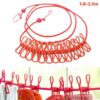 Corde à linge portable avec 13 pinces