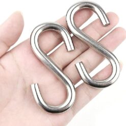 Crochets pour barre de cuisine inox 10 pièces – Image 2