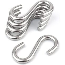 Crochets pour barre de cuisine inox 10 pièces – Image 3