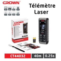 Télémètre numérique laser 40M 2mm CROWN CT44032