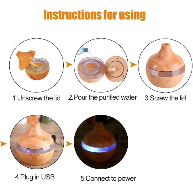 Diffuseur d'arôme avec éclairage LED – Image 4