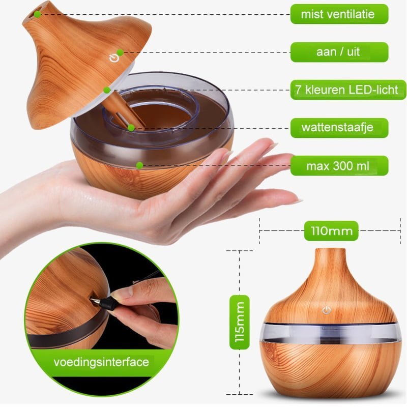 Diffuseur d'arôme avec éclairage LED – Image 13
