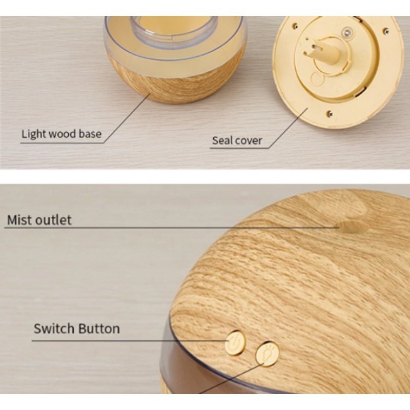 Diffuseur d'arôme ultrasonique avec éclairage LED – Image 3