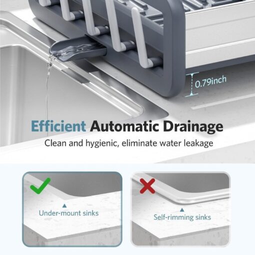 Egouttoir en aluminium 1ETG extensible 62093 – Image 5