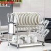 Egouttoir en inox 02 niveaux