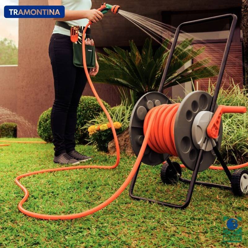 Enrouleur de tuyau Tramontina avec roues – Image 2