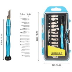 Ensemble de 13 lames de coupe en aluminium avec coffret – Image 3