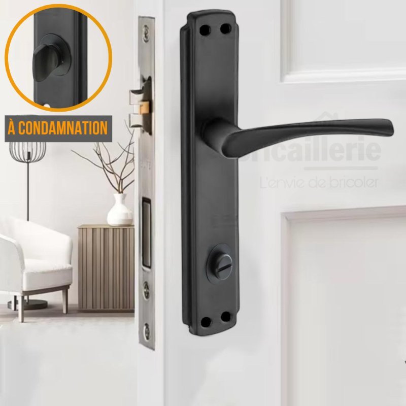 Ensemble poignées de porte à condamnation CLIC (wc)