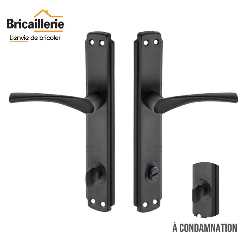 Ensemble poignées de porte à condamnation CLIC (wc) – Image 2