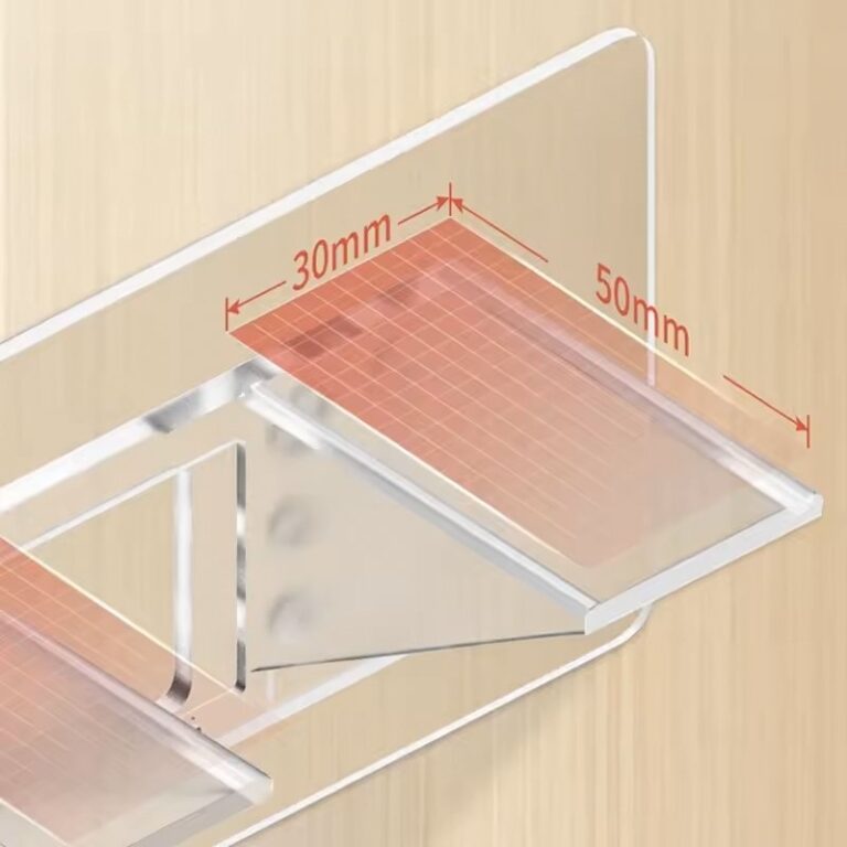 Équerre adhésive transparent 150mm x2pcs - Bricaillerie