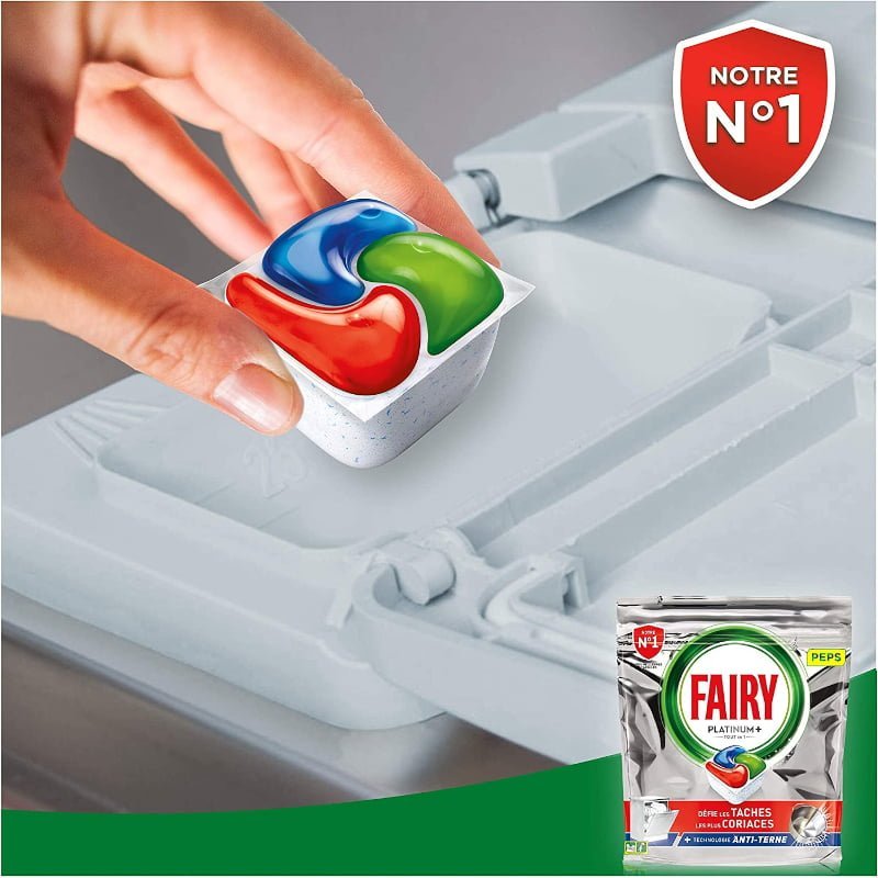 Fairy Platinum+ Pastilles Lave-Vaisselle 64 Tablettes – Image 5