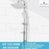 Kit colonne de douche inox
