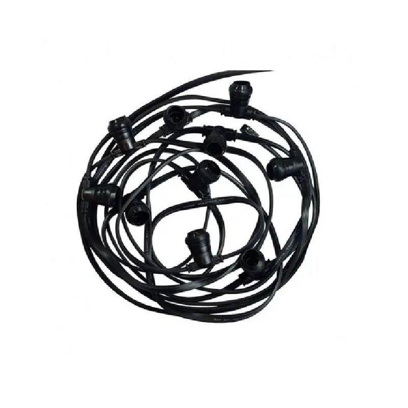 Kit guirlande noir 10 mètres 10 douilles + câble d'alimentation – Image 3