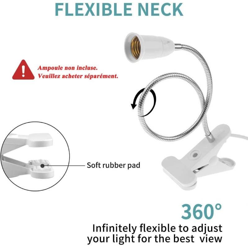 Lampe de Bureau a pince (sans ampoule) – Image 4