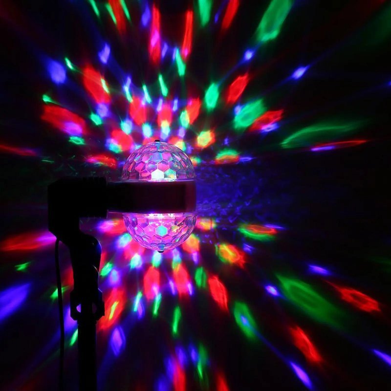 Lampe jeux de lumière multi couleur rotative 2T – Image 7