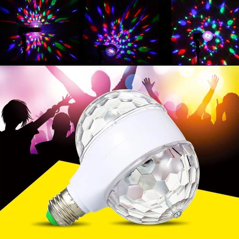 Lampe jeux de lumière multi couleur rotative 2T – Image 5
