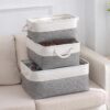 3 Boites de Rangement en Tissu