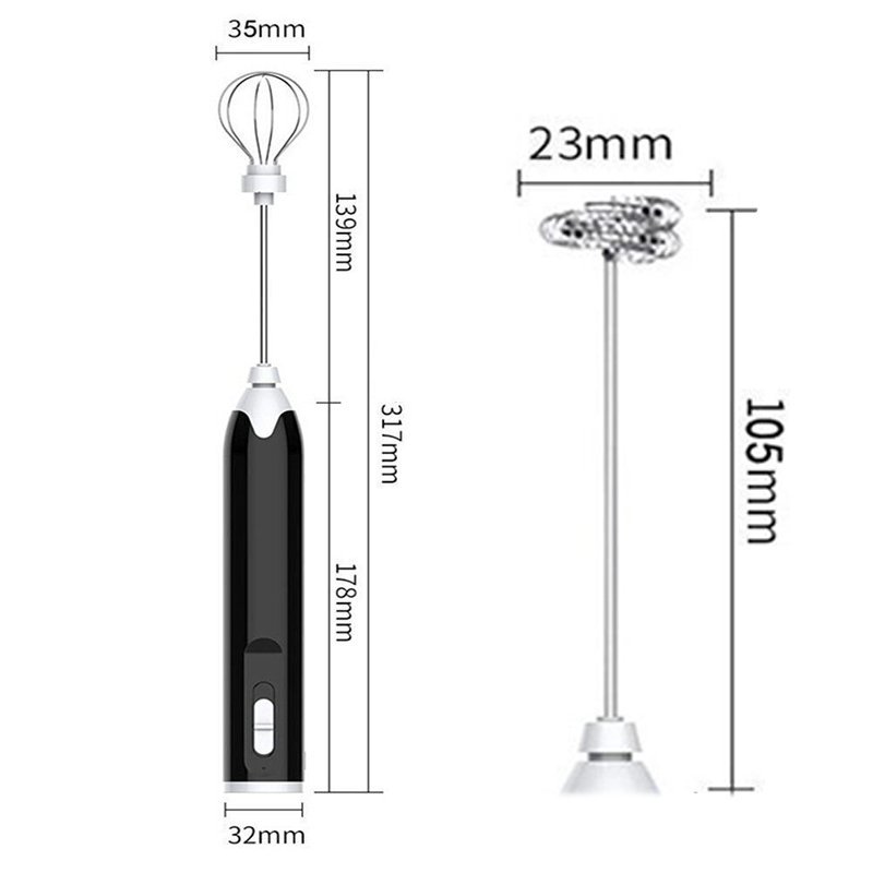 Mousseur à lait et batteur à œufs électrique USB Rechargeable – Image 7