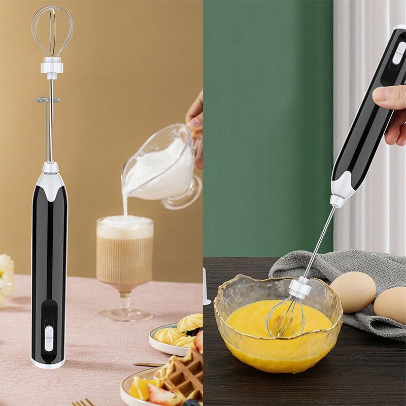 Mousseur à lait et batteur à œufs électrique USB Rechargeable – Image 3