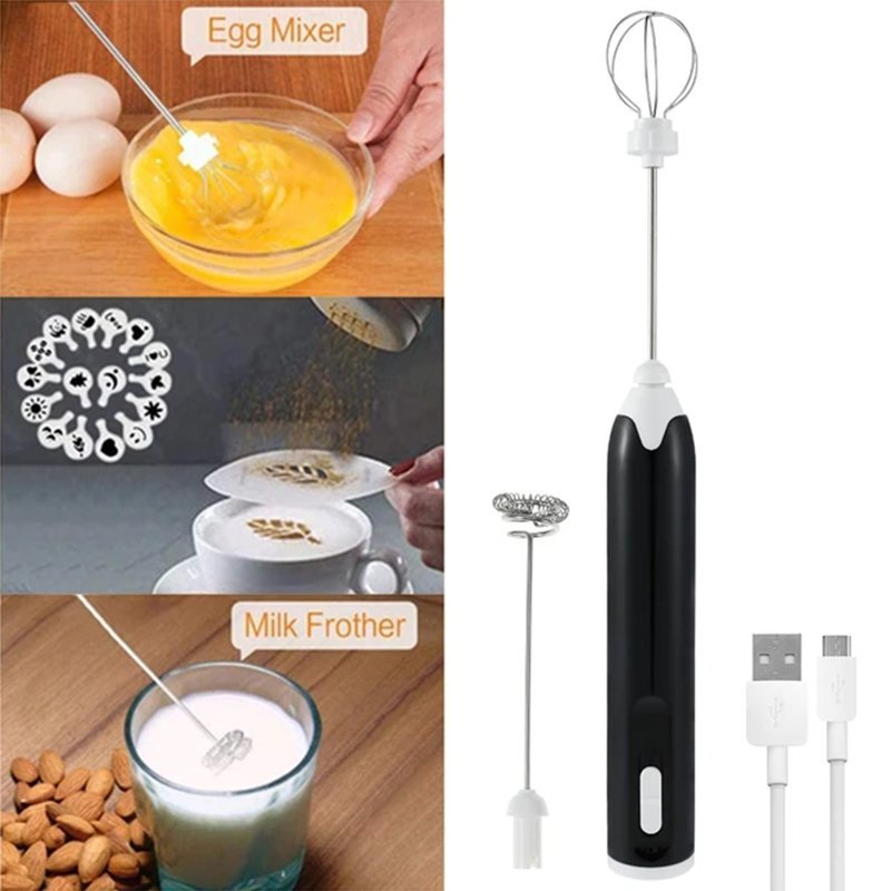 Mousseur à lait et batteur à œufs électrique USB Rechargeable – Image 6
