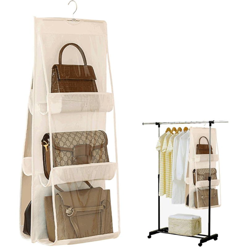Sac de Rangement Suspendu 6 Pochettes pour Sac à Main – Image 7
