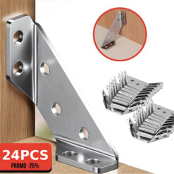 Équerres d'assemblage d'angle - 24 pièces